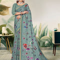 868011 Designer Soft Dola Silk Flower Printed Saree -