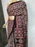 161008 Designer Ajrak Pure Modal Silk Natural Print Saree 115011