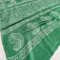 537008 Premium Modal Silk Ajrakh Saree - Green 108002