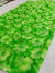 491005 Semi Chiffon Flower Printed Saree - Green