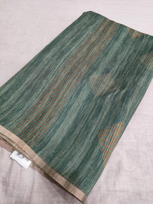 423001 Pure Linen Saree with Resham Weaving