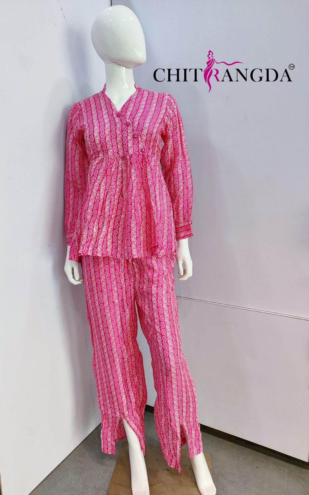 146003 Stylish Peplum Style Co-Ord Set