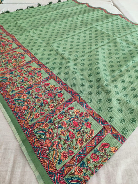 445005 Designer Silk Printed Saree