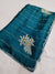 525004 Fancy Party Wear Saree with Heavy Handwork On Border and Designer Heavy Blouse - Blue