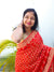 521002 Premium Bandhani Ghatchola Saree - Red
