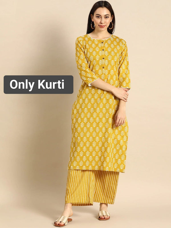 718007 Pure Cotton Hand Printed Kurti