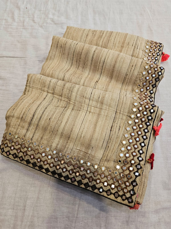 721007 Most Unique Pure Khadi Silk Hand Woven with Hand Suta Work Saree