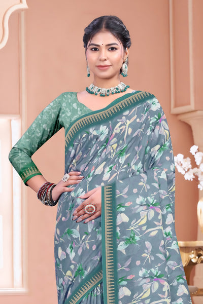 103305 Chitra Special Digital Print Premium Mass Mellow Saree