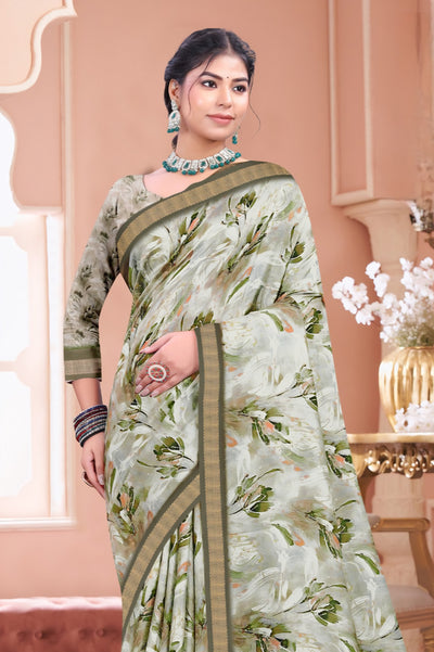 103302 Chitra Special Digital Print Premium Mass Mellow Saree