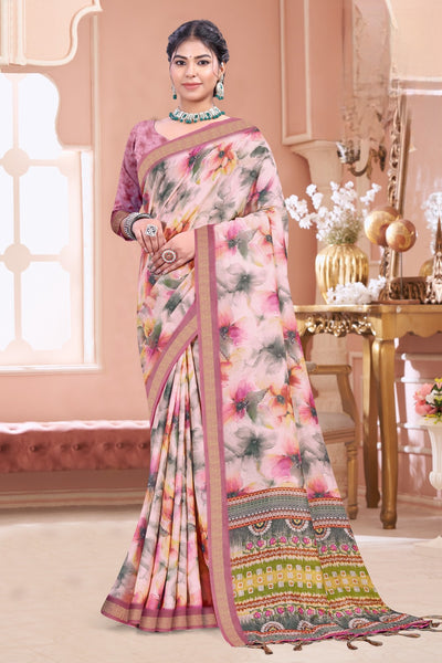 103310 Chitra Special Digital Print Premium Mass Mellow Saree