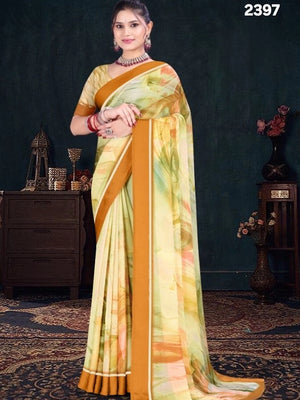 2397 Chitra Special Georgette Crepe Silk Digital Print Saree