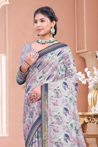 103301 Chitra Special Digital Print Premium Mass Mellow Saree