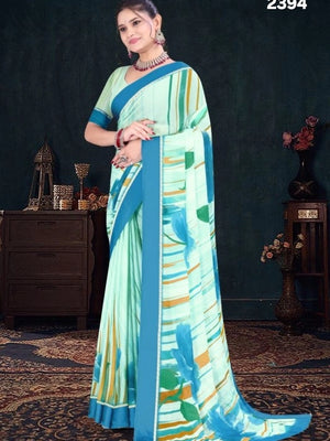2394 Chitra Special Georgette Crepe Silk Digital Print Saree