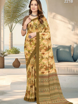 2218 Chitra Special Digital Print Georgette Crepe Saree