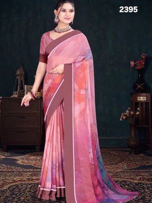 2395 Chitra Special Georgette Crepe Silk Digital Print Saree