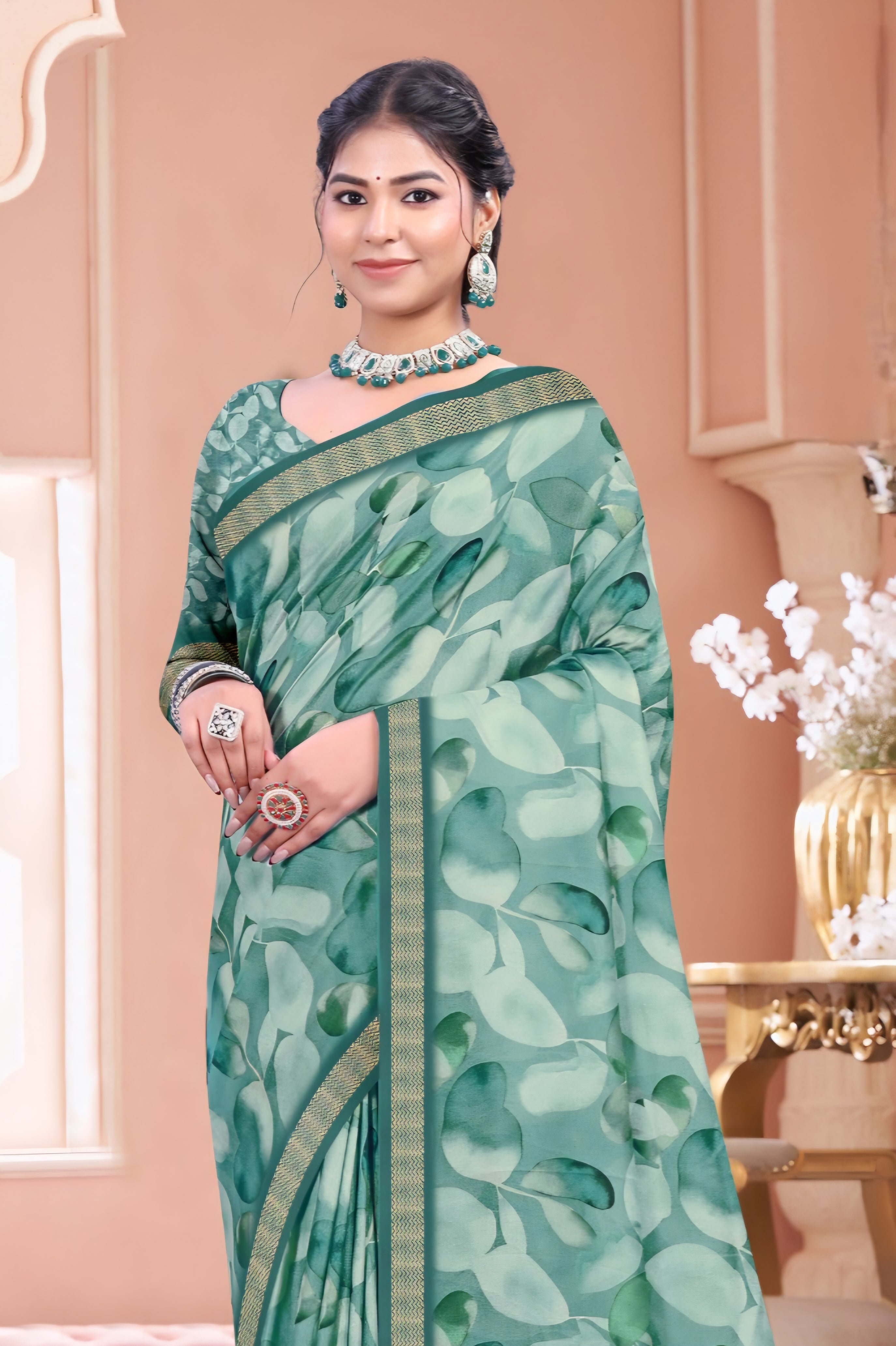 103311 Chitra Special Digital Print Premium Mass Mellow Saree