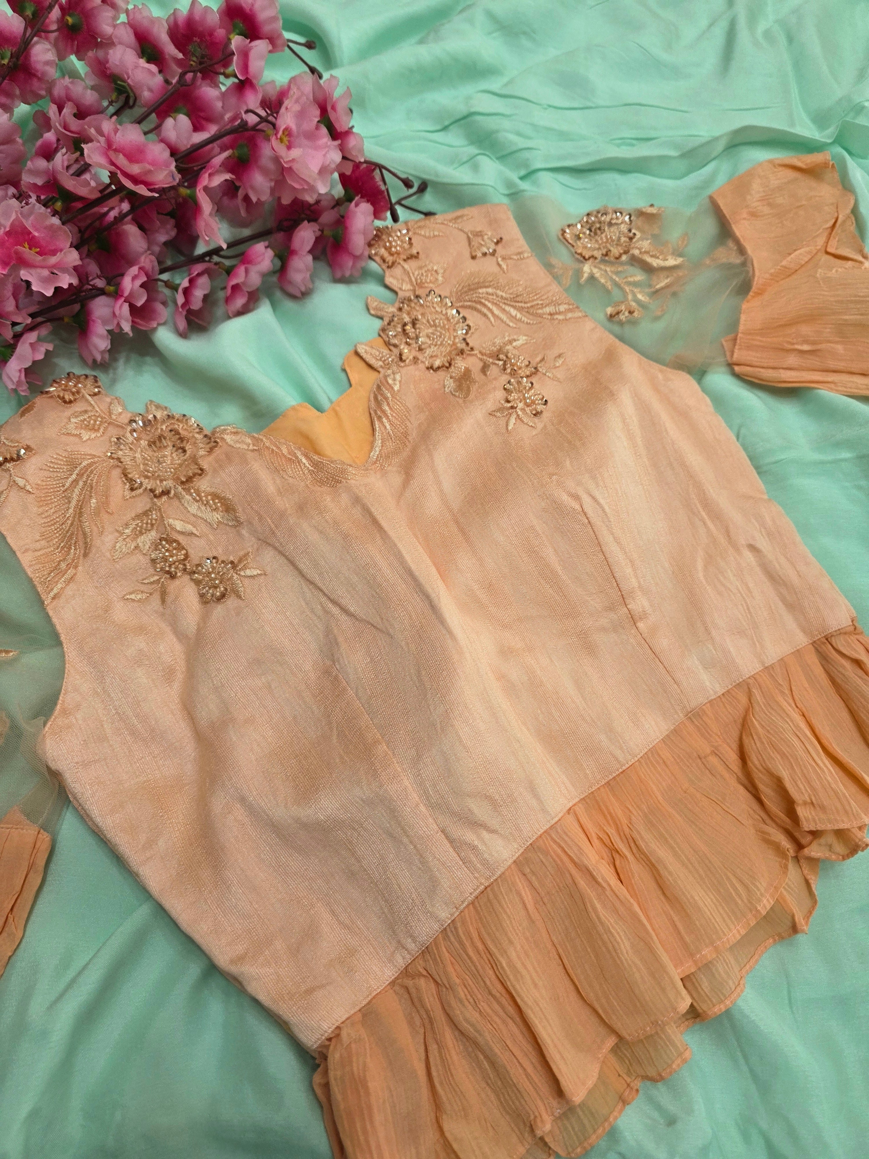 870010 Beautiful Designer Stylish Saree with Stitched Blouse 784007