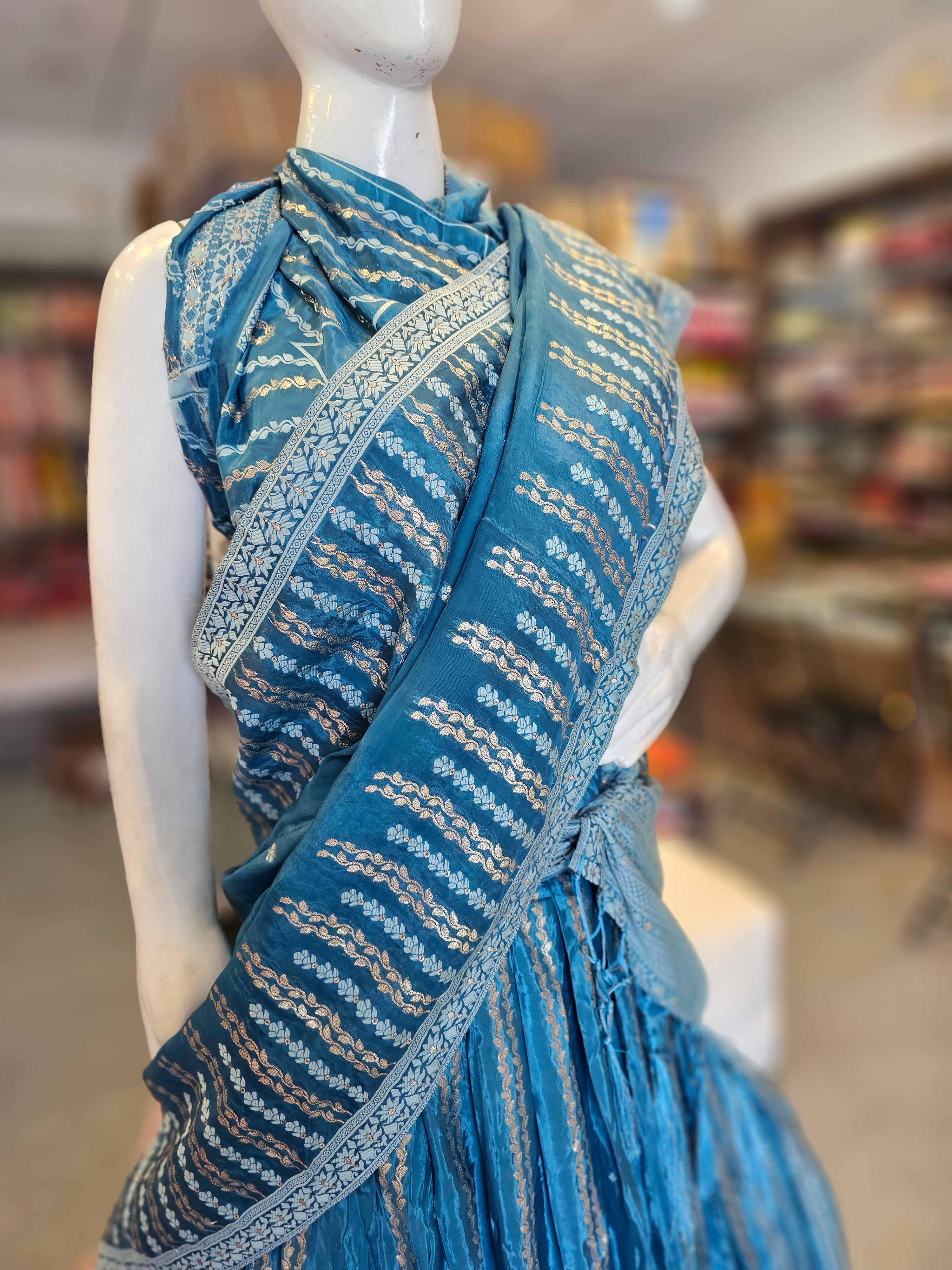 1589 Pure Opada Silk Banarasi Lehenga  – Lightweight & Premium, Unstitched