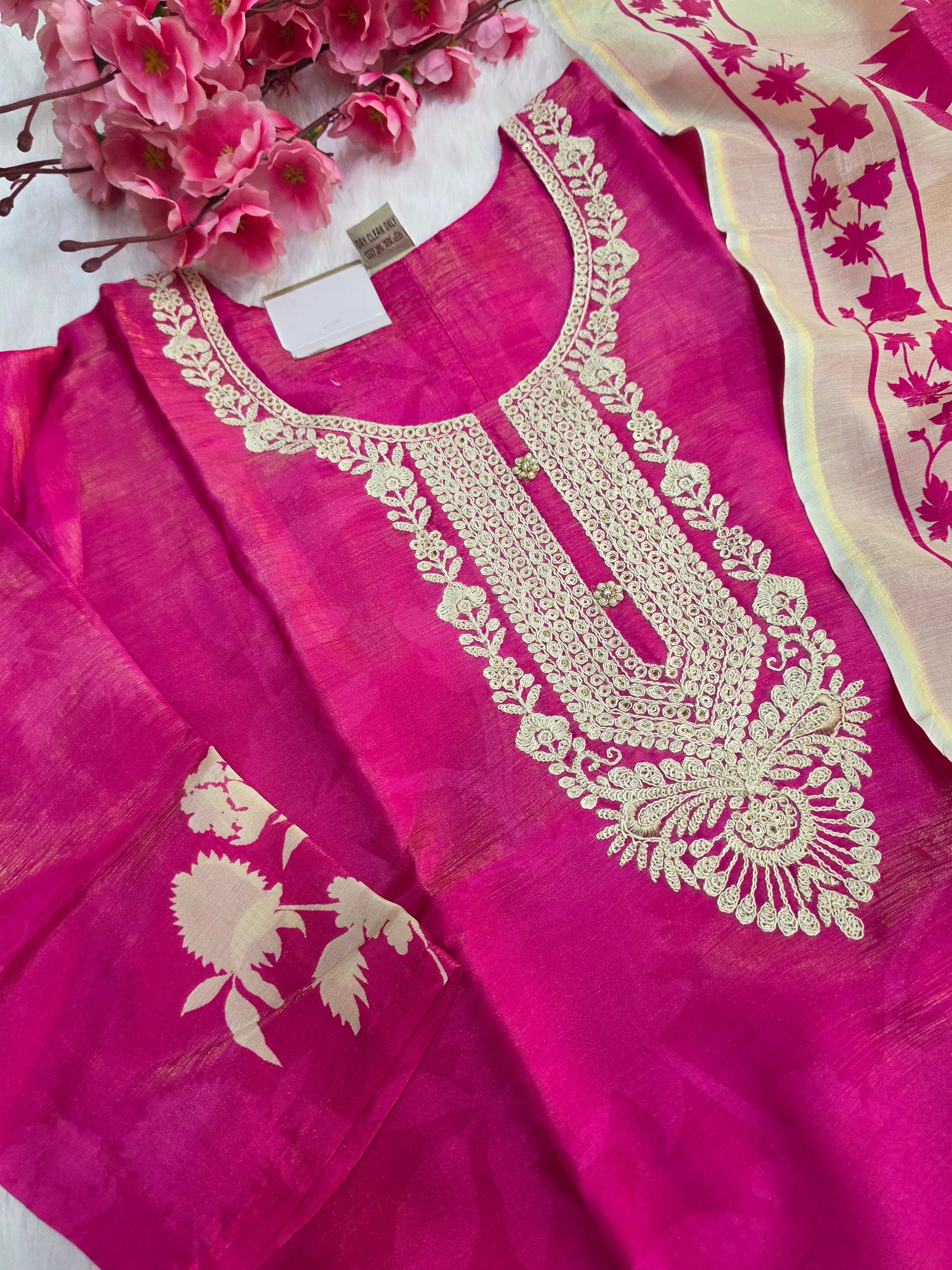 889003 Premium Silk Straight Kurti Set With Dupatta C81010