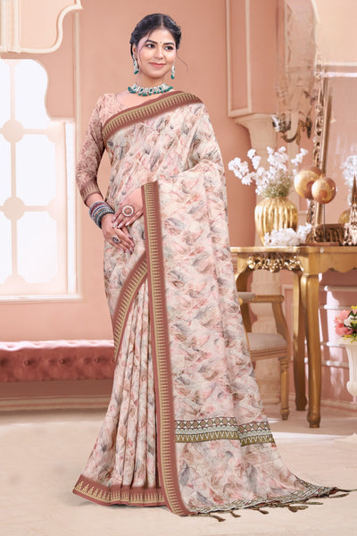 103306 Chitra Special Digital Print Premium Mass Mellow Saree