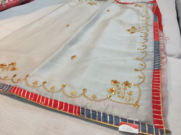 Designer Gota Zari Saree