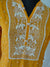 Designer Yellow Georgette Kurti With Pant and Dupatta