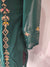 Designer Green Georgette Kurti With Pant and Dupatta