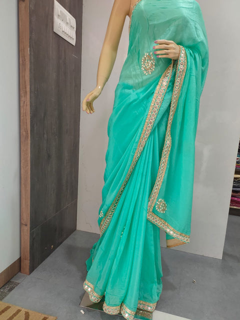 236008 Pearl Work Party Wear Saree