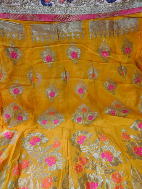 Yellow Color Silk Lehenga Set