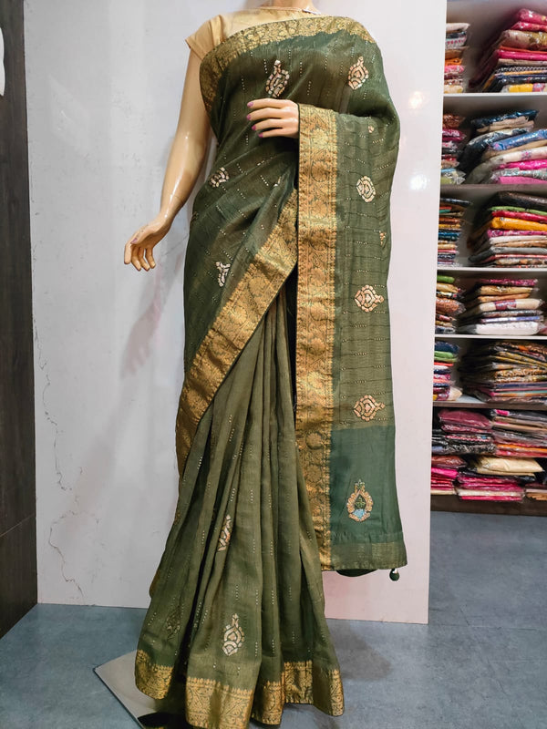 247002 Party Wear Dola Silk Saree