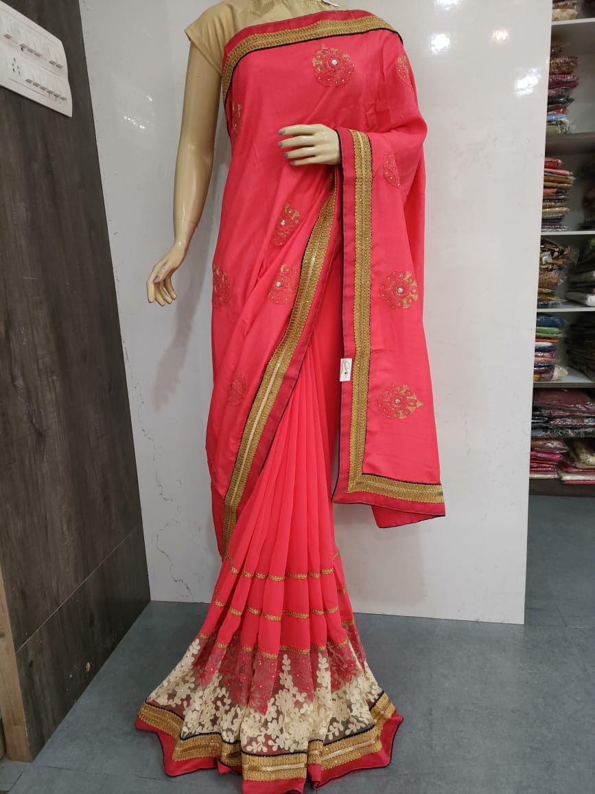 248002 Designer Fancy Saree