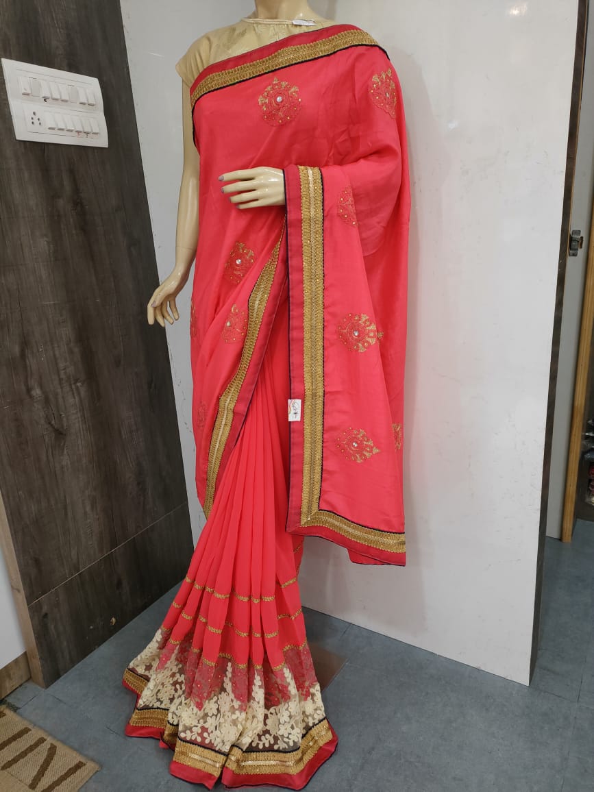 248002 Designer Fancy Saree