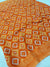 251004 Digital Print Saree - Orange