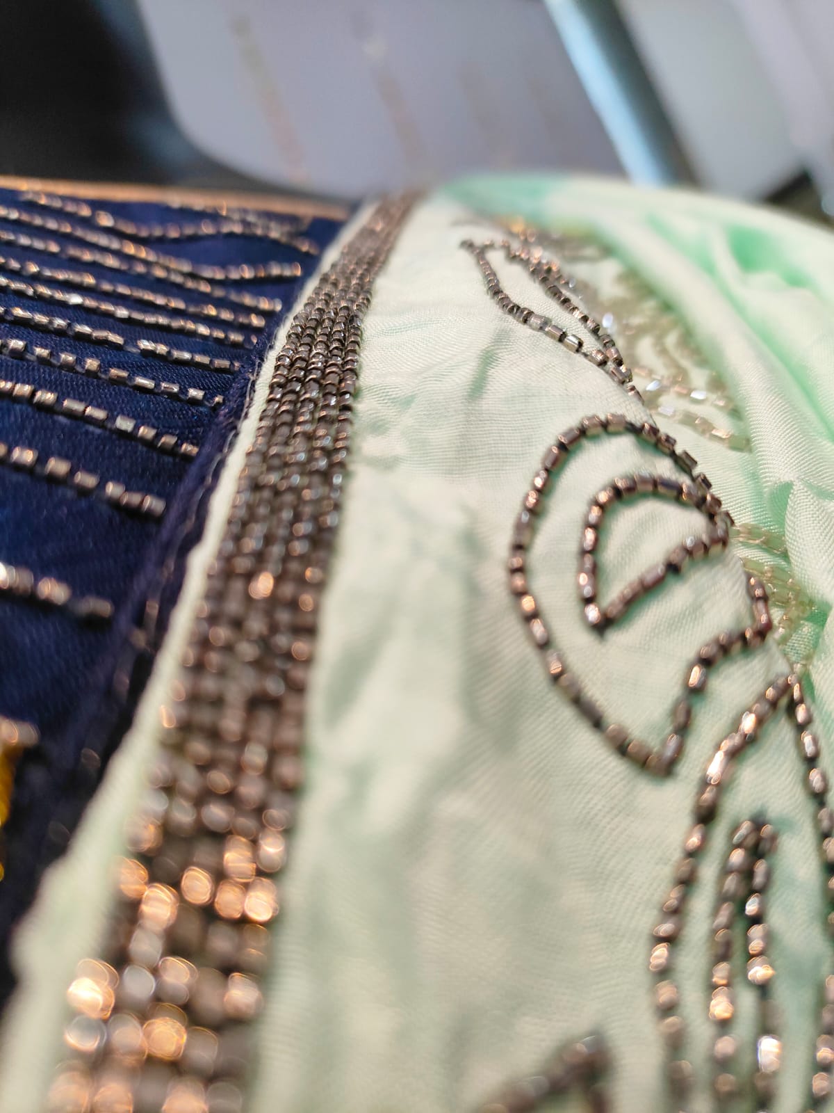 120003 Sky Blue Premium Designer Saree With Heavy Blouse