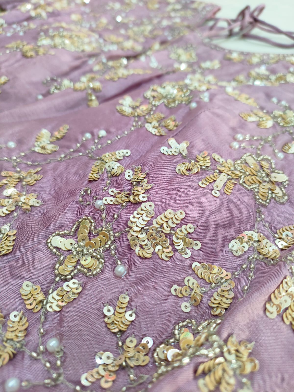 120001 Lavender Premium Designer Saree With Heavy Blouse