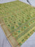 396007 Tissue Cotton Patola Print Saree - Green