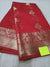 270004 Kanjiwaram Style Banarasi Saree - Red
