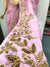 103001 Premium Designer Party Wear Pure Russian Silk Saree - Baby Pink