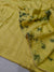 282003 Designer Party Wear Pure Dola Silk Saree - Mustard Yellow