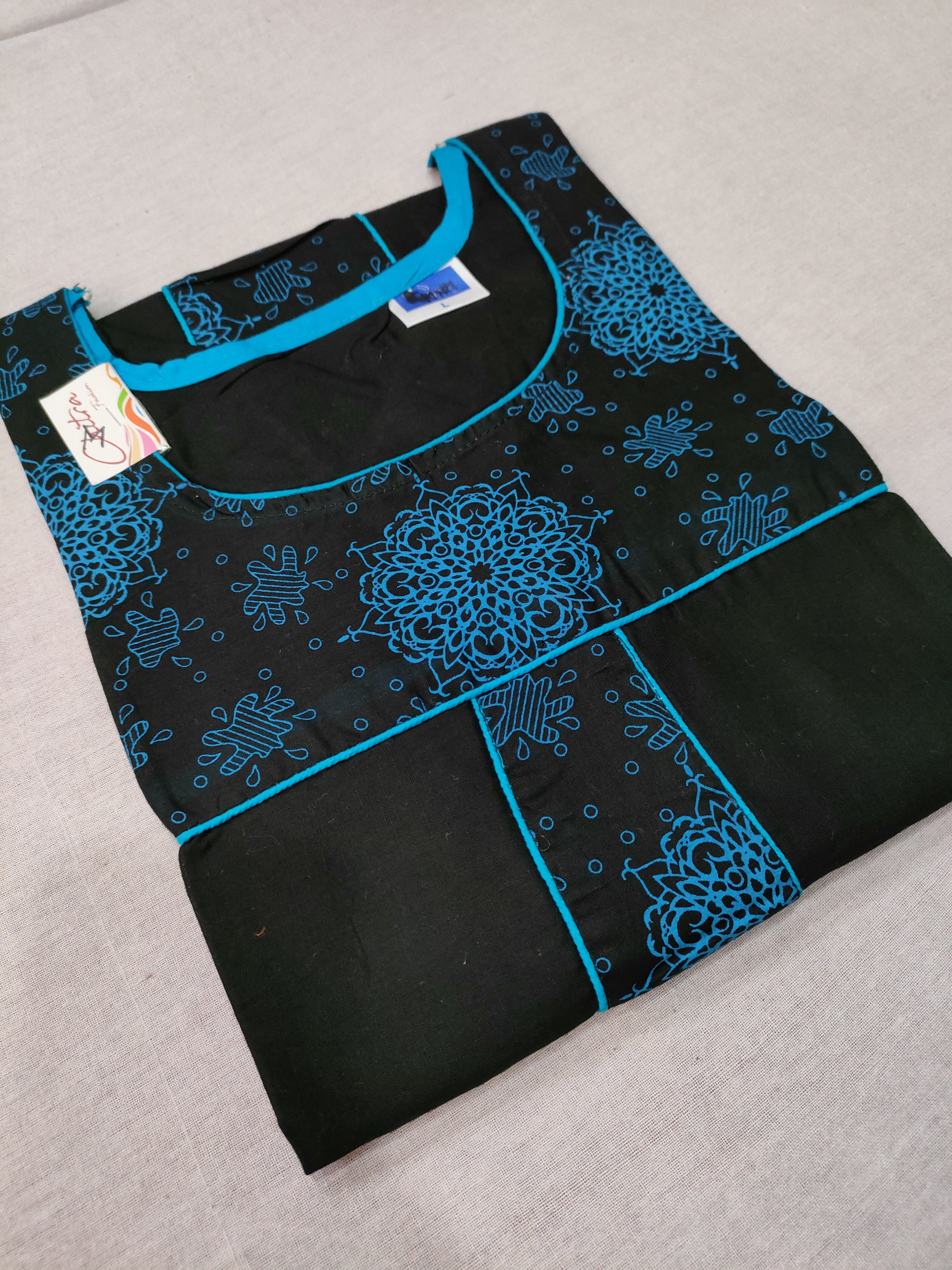 289005 Cotton Short Straight Kurti