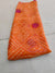 303004 Ladu Bandhani Saree - Orange