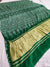 379002 Pure Gajji Silk Ajrakh Patola Sarees - Green