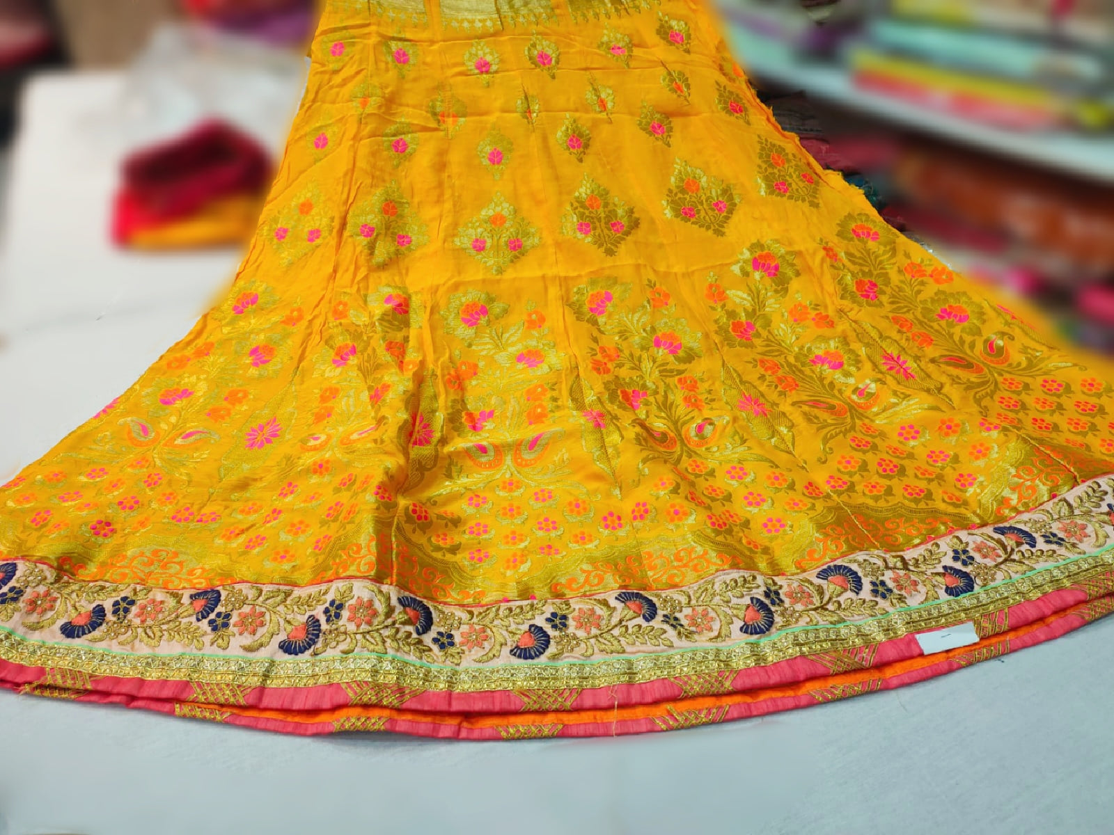 Yellow Color Silk Lehenga Set