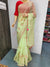 246004 Fancy Gota Jal Saree- Parrot Green