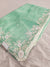 131004 Designer Party Wear Saree With Diamond And Kashmiri Work - Light Green