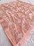 376001 Soft Linen Saree With Embroidery - Pink