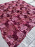 387002 Semi Georgette Saree Flower Print Saree - Wine