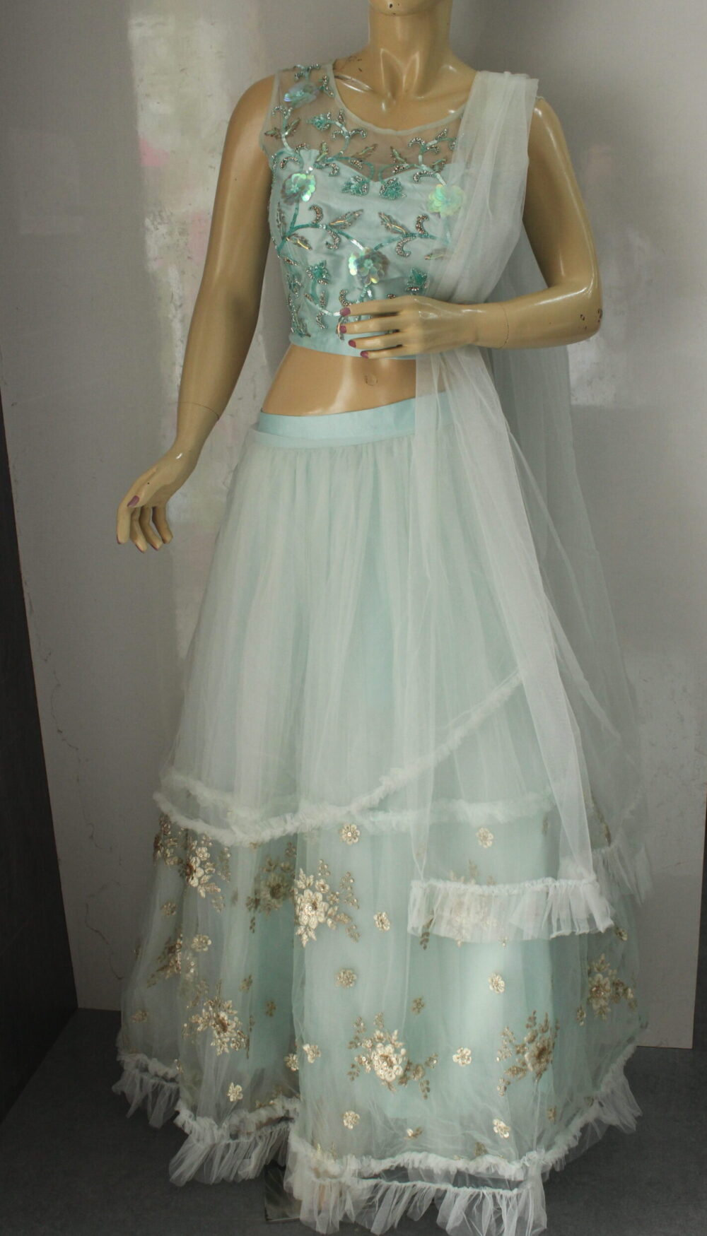 Designer Crop Top Lehanga -1