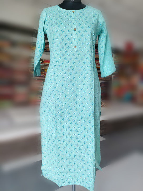 107003 Straight Cotton Kurti