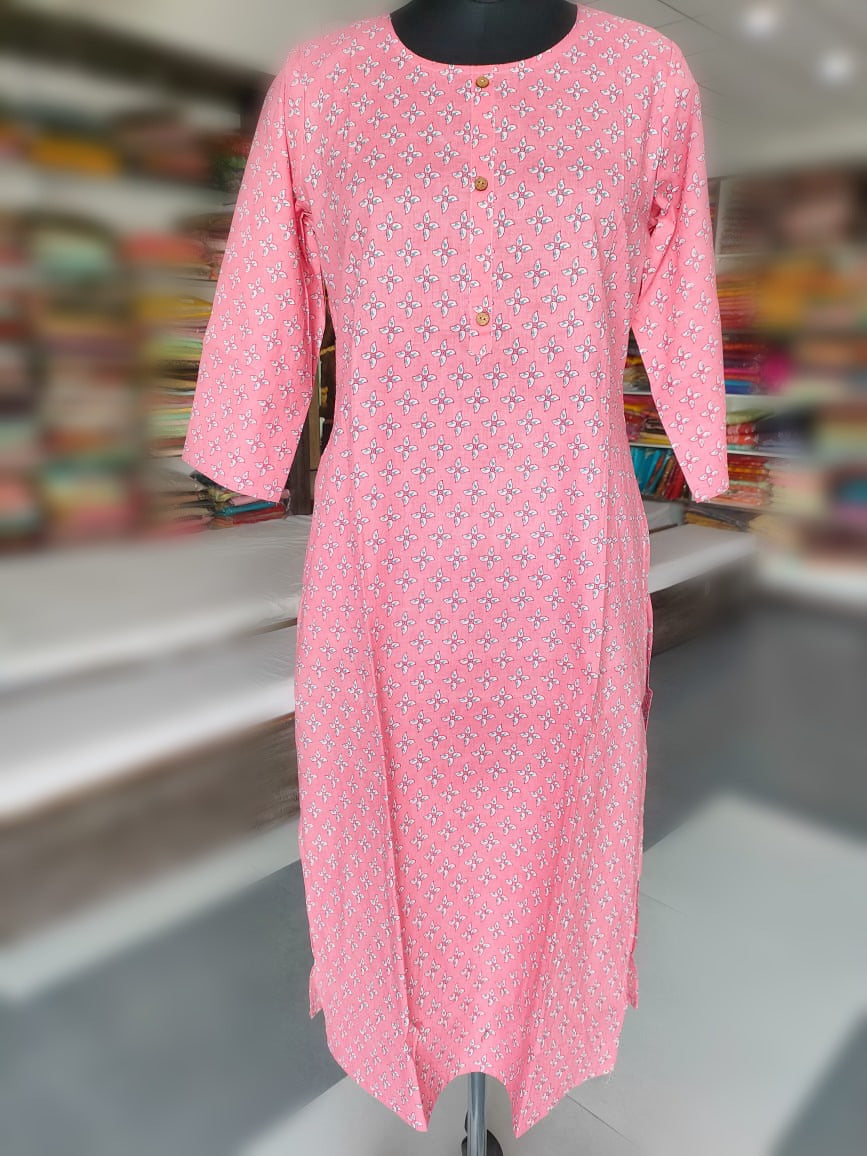 107003 Straight Cotton Kurti